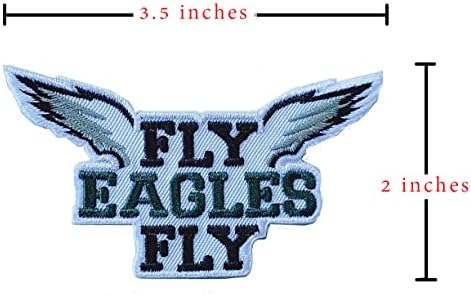 Kanin ragbi obožavatelji Philadelphia Fly Eagles Logo Patch vez Američki fudbalski favorit Team Gvožđe na šini