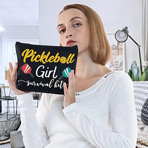 WZMPA Pickleball Girl kozmetička torba za šminkanje Pickleball Player poklon Pickleball Girl komplet za preživljavanje