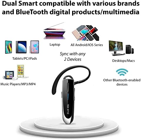 Tek styz slušalice kompatibilne sa Samsung Galaxy Tab A8 10.5 u ear Bluetooth 5.0 bežični