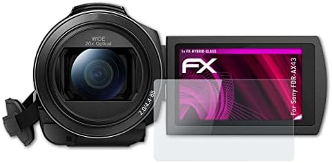 ATFolix plastični stakleni zaštitni film kompatibilan sa Sony FDR-AX43 zaštitnikom stakla, 9h hibridnog