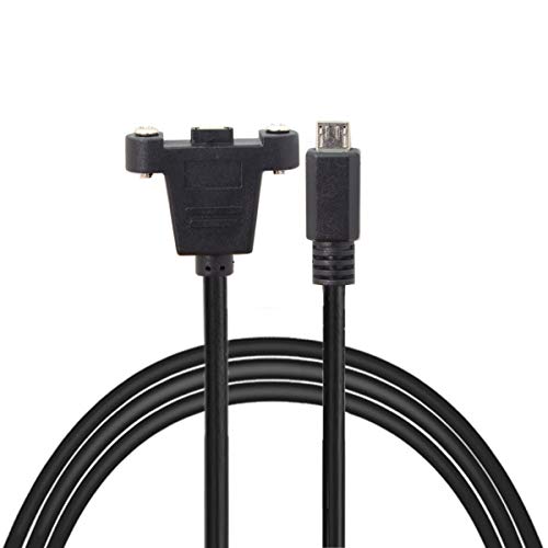JSER 5M Micro USB2.0 5pin muški do ženskog produženog panela tipa kabela sa vijcima