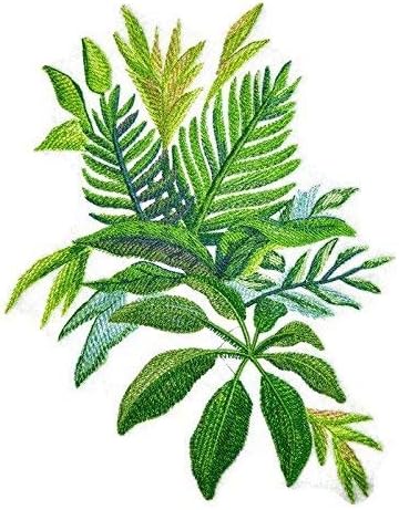 Custom i jedinstveni akvarelni tropski listovi [akvarel tropski listovi -2] Vezeg željeza na / sew flaster [6,88 7,68] [izrađeno u SAD-u]