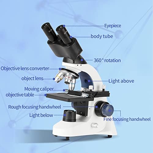 Odrasli dvogledni mikroskop 40x-1000x laboratorijski profesionalni mikroskop za djecu studenti
