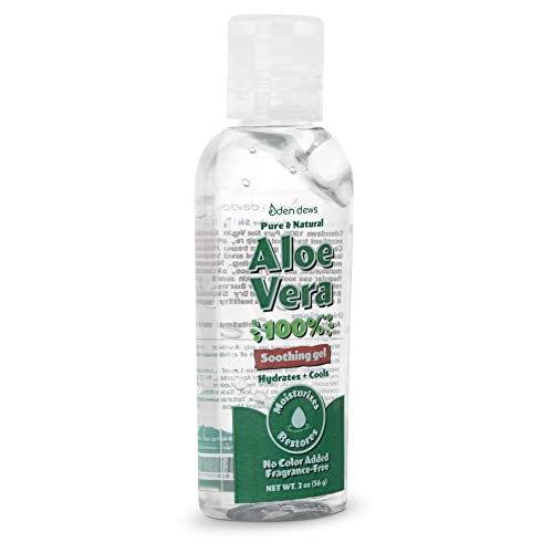 Eden Dews organski Aloe Vera Gel čist & prirodni Gel, hidratantni, koža lica & Njega kose, oslobađanje