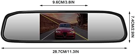 KEHNCF Hd 4 3-inčni ugrađeni ekran dvosmjerni Av prikaz slike za vožnju unazad LCD digitalni ekran