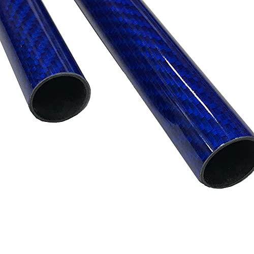 KARBXON-cijev od karbonskih vlakana-plava-25mm X 23mm X 1000mm - šuplje šipke od karbonskih vlakana -