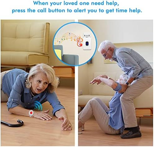 Dnevni glogg caregiver dugmeta za pozivanje za starijeg prevoznika Paging System Home Alert Pager za starije osobe
