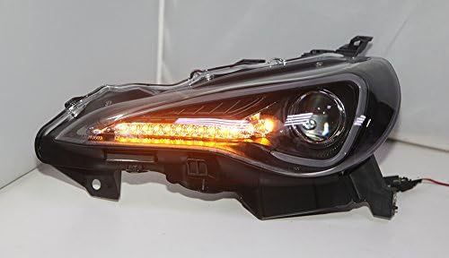Generički za TOYOTA GT86 FT86 LED Angel Eyes prednje lampe pokretne LED svjetla crno stanovanje 2012 do