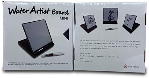 Esaturn Mini Buda ploča za crtanje sa bambusom četkom i olovkom - Ponovljivom Zen Magic Slikarskom bojom - Mini relaksacijsko meditaciju Sketch Pad, crna bijela