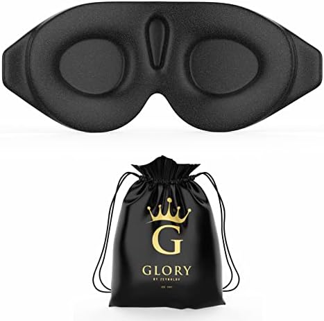 Glory 3D Memory Foam Sleep mask za muškarce i žene - extra Comfort Travel Cover za maske za oči,