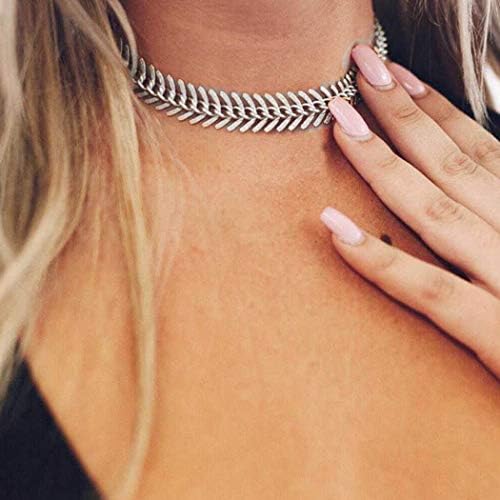 Hannah Boho vještački dijamant slojevite ogrlice srebrni dugi Y-oblik Privjesak choker ogrlice lančani nakit za žene i djevojčice