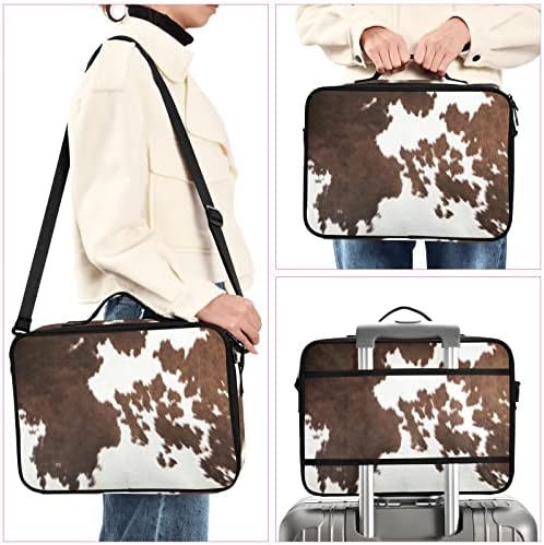 Chifigno Western krav kože Teksture šminke velike kozmetičke torbe čine Case Organizer Prijenosni putnik toaletna vrećica Svestrana patentna torbica za žene djevojke