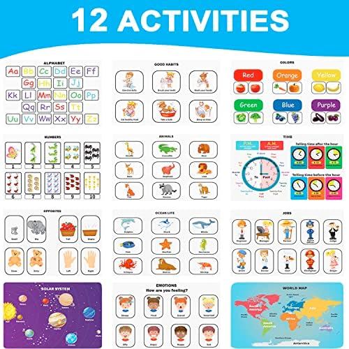 Montessori zauzeta knjiga za malu djecu - aktivnosti predškolskog učenja za djecu-Montessori igračke-aktivnosti putovanja-učenje za malu djecu & Edukativne igračke - senzorne knjige o autizmu - učenje u vrtiću