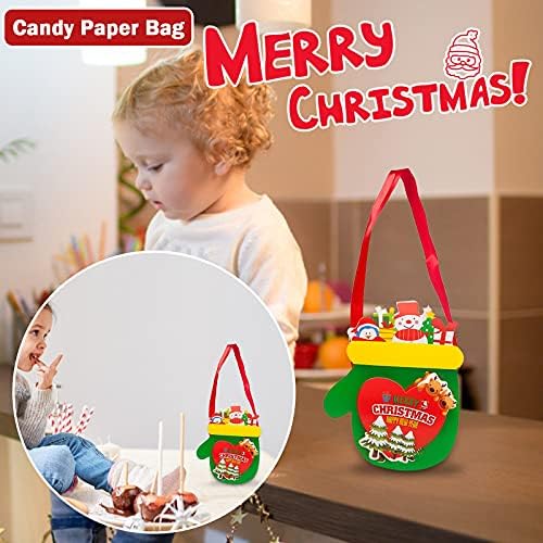 XIOS Božić ukras zimski praznici Božić tkanina tote torba torba Tote poklon torba brušena torba Candy Candy