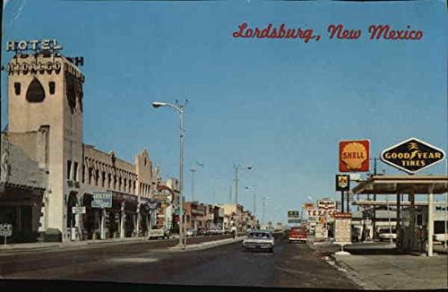 Ulična scena Lordsburg, Novi Mexico NM Original Vintage razglednica
