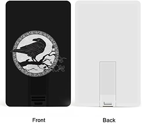 Crna Crow kreditna kartica USB Flash Personalizirana memorijska stick tipka za pohranu 64g