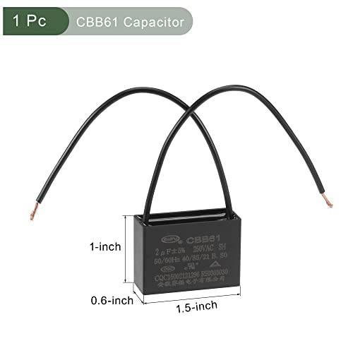 Zipni stropni kondenzator ventilatora CBB61, metalizirani polipropilenski kondenzator filma
