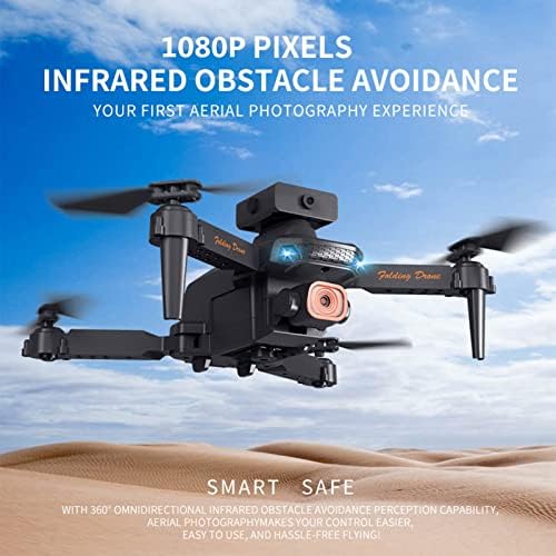 Mini Drone-Drone na daljinsko upravljanje, sklopive inteligentne igračke avion sa Dual HD FPV fotoaparatima,