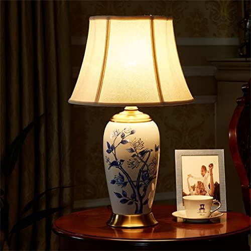 Wenlii kineska stolna lampa kreativna spavaća soba Noćni lampica Keramički hotelski dizajner