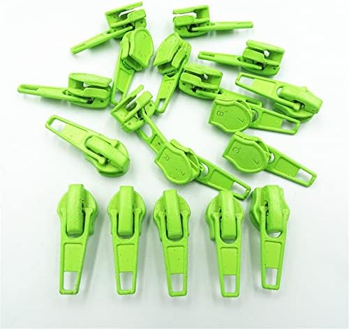 Wkxfjjwzc 60pcs Apple Green Zipper Fastenerl 3 Auto brava patentni patentni zatvarač DIY šivanje