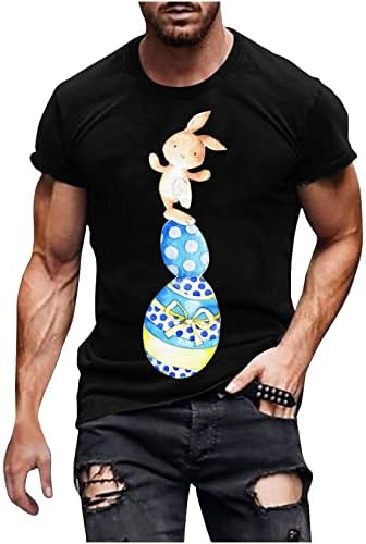 Uskršnje tinejdžere za muškarce Slatke Rabbiteggs Grafički ispis T-majice Okrugli vrat udobne