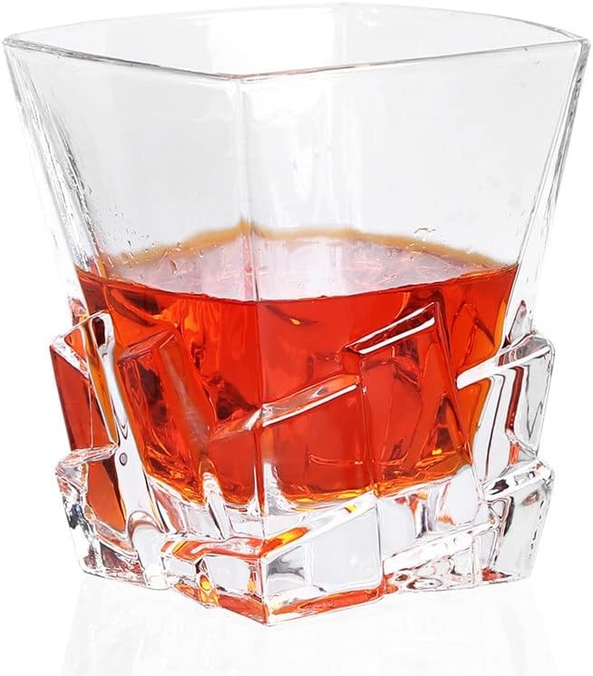 KLHHG Whisky Glass Set sa staklenim viskijem Decanter Set od 6 staromodnih čaša odličan za Scotch i