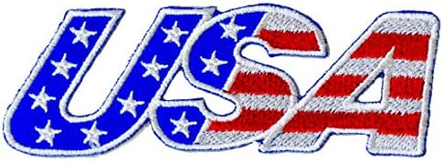 SAD SAD Sjedinjene Države zastave Abeceda vezeno željezo na patch-u Amerika Američka zastava