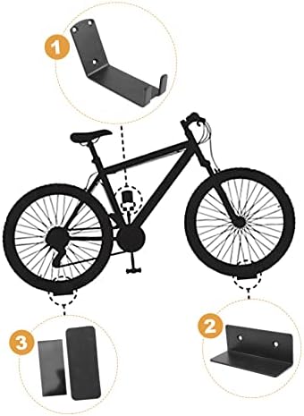 BESPORTBLE 1 Set vješalica za bicikle Prikolica za kuke za odjeću Heavy Duty Indoor Bike Hook za bicikle za