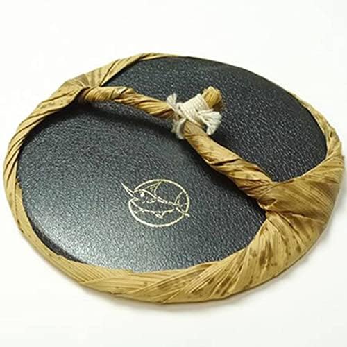 Michihamono japanski mokuhanga Woodblock Ispis Gorući alat 130 mm okrugli disk Sosaku Sumi Baren, sa poklopcem listova od bambusa, da pritisne papir u reljefnu