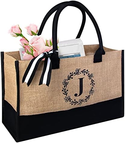 GIFTOXO rođendanski pokloni za žene, poklon za prijatelje ženska ona, personalizirana početna torba, Juta/Platnena