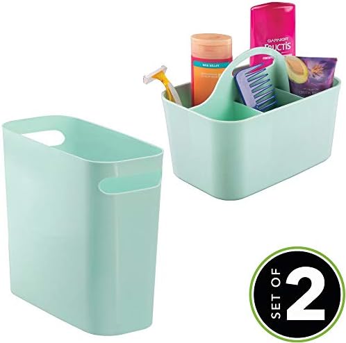 Mdesign 2 komada Combo - Plastično smeće Mogu i kupatilo Caddy - za kupatilo - trgovina i organizovanje kupaonice