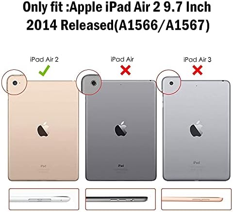 Procase iPad Air 2. 2014 Teal Slim Hard Shell Custom paketa sa 2 Pack iPad 9.7 2018/2017 /