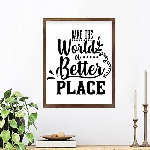 Inspirativni citati Christian Framed Wood Resip uljepšajte svijet, bolje mjesto znakova sa drvenim
