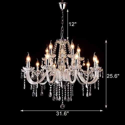 Liumang moderna elegantna 15 svjetla K9 kristalni stakleni luster privjesak stropna rasvjeta evropski stil