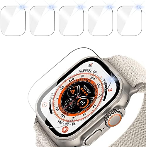 TOORECime 4 Paket futrola za Apple Watch Ultra 49mm sa kaljenim zaštitnim zaštitom od stakla,