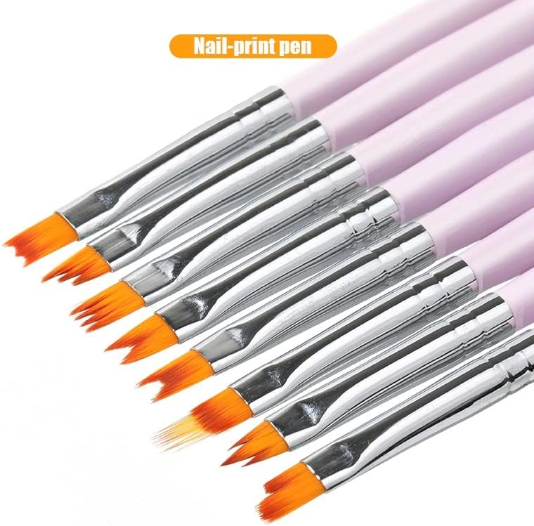 Czdyuf gel olovka za crtanje meke četke Pink handle manikir za nail Art pen Transfer Set alata za manikir