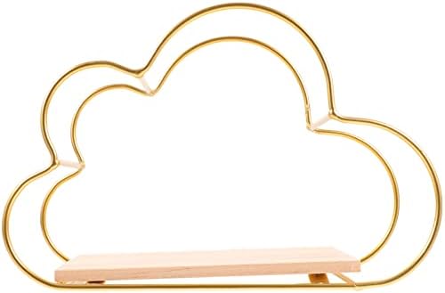 Cabilock estetski dekor sobe zidna polica u obliku oblaka metalna plutajuća polica zidni nosač viseći Organizator