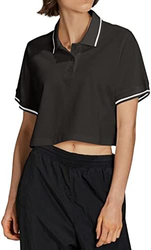 Laslulu Womens Golf polo majice usjev kratki rukav Sportska majica Brzo suho obrezano vježbanje Teniski vrhovi