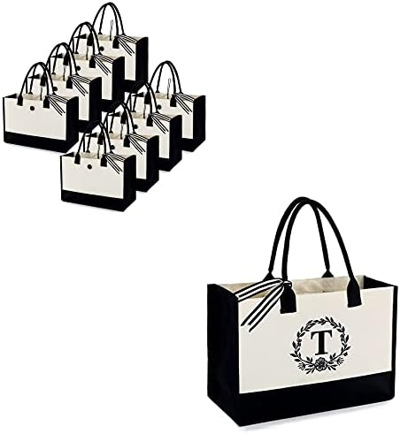 BeeGreen 8 Pack platnene torbe personalizirani pokloni za žene prazne & amp; početne platnene