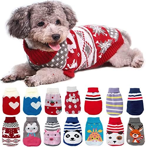 Topla za pse za male srednje pse pletene džemper za mačke kućne ljubimce za buldoge štene kostim kaput zimski