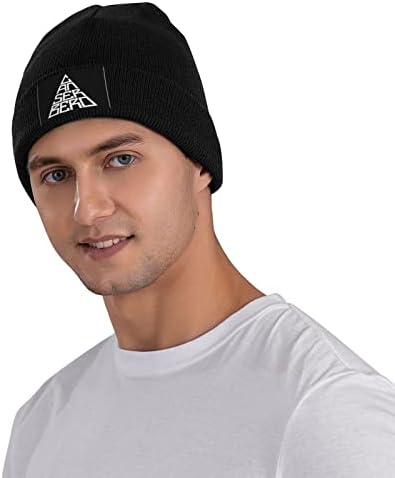 Canserbero logo pleteni šešir zimska ljetna topla kapa za žene i muškarce kapa sa kapicama Crna
