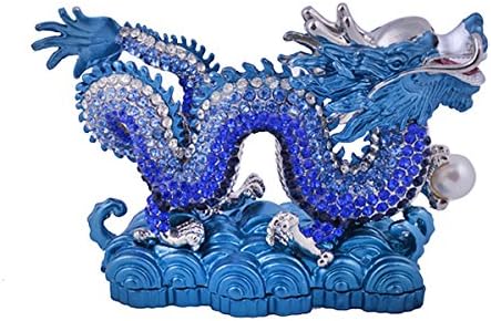 Feng Shui Bejeweled Blue Dragon + Besplatna crvena narukvica G1290