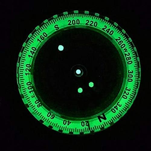BHVXW Retro kompas, prijenosni kompas, fluorescentni sjajni dizajn, vanjski navigacijski klasični alati