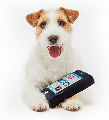 Petlondon pametni telefon meka plišana štenad igračka psa Ibone, 6 Realistični igrački psečki igrački oblik crni plišani londonski igrački pas