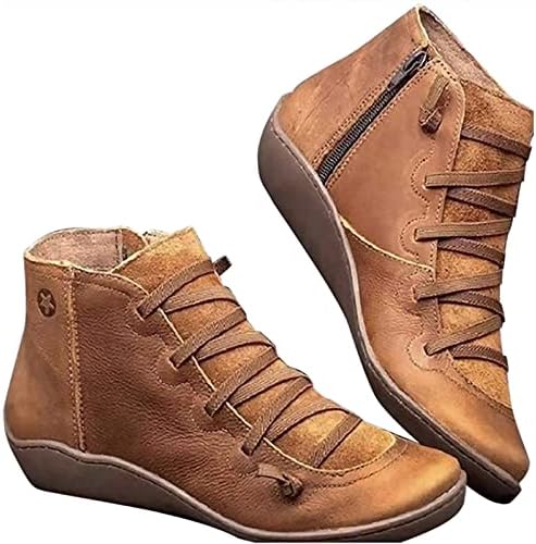 Žene Ležerne prilike ravne kože Vintage čizme Bočne patike sa cipelama