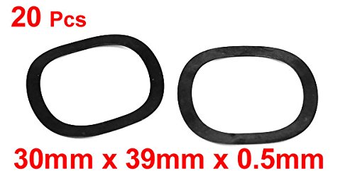Uxcell A16030800UX1623-DM opružna perilica, metalni talas, 30 mm x 39 mm x 0,5 mm Veličina