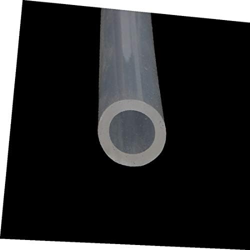 X-dree 8mm x 12mm Dia toplinski otporna na silikonsku gumenu cijev cijevi jasno 1m dugačka (8 mm x 12 mm de