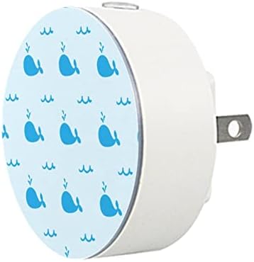 2 paketa Plug-in Nightlight LED Night Light Kit životinja plava sa senzorom sumraka do zore za dečiju sobu, rasadnik, kuhinju, hodnik