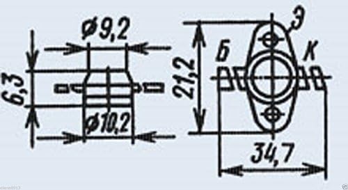 S.U.R. & R Alati Tranzistors Silicon 2T909A / KT909A analogna 2N5177 USSR 1 kom