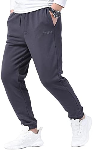 Zoulee Classic Clast-struk zipper logotip jogger hlače sa patentnim zatvaračem